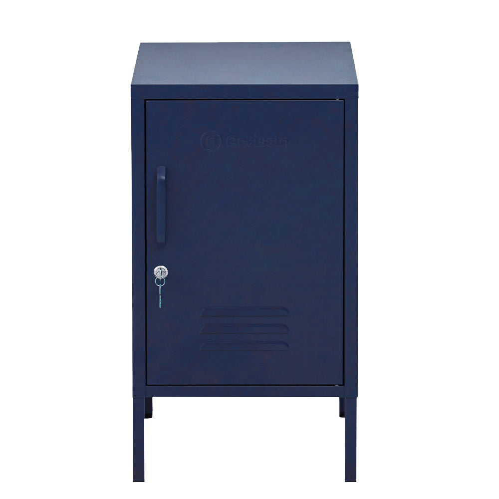 ArtissIn Metal Locker Storage Shelf Filing Cabinet Cupboard Bedside Table Blue-Furniture &gt; Bedroom - Peroz Australia - Image - 2