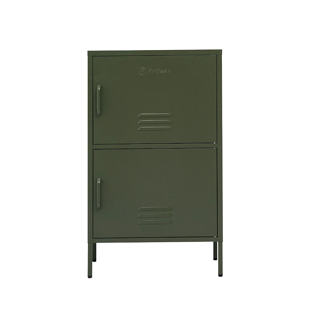 ArtissIn Double Storage Cabinet Shelf Organizer Bedroom Green-Home &amp; Garden &gt; Bedding - Peroz Australia - Image - 2