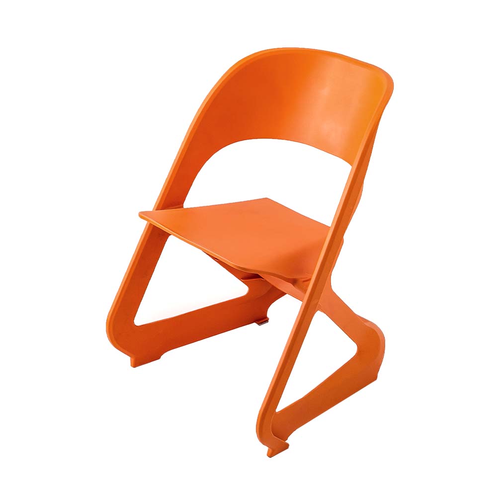 ArtissIn Set of 4 Dining Chairs Office Cafe Lounge Seat Stackable Plastic Leisure Chairs Orange-Furniture &gt; Bar Stools &amp; Chairs - Peroz Australia - Image - 1
