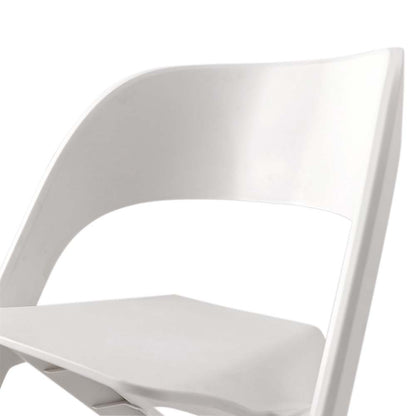 ArtissIn Set of 4 Dining Chairs Office Cafe Lounge Seat Stackable Plastic Leisure Chairs White-Furniture &gt; Bar Stools &amp; Chairs - Peroz Australia - Image - 5