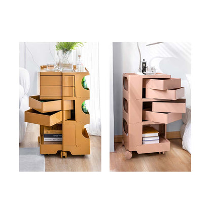 ArtissIn Bedside Table Side Tables Nightstand Organizer Replica Boby Trolley 5Tier Yellow-Furniture &gt; Living Room - Peroz Australia - Image - 8