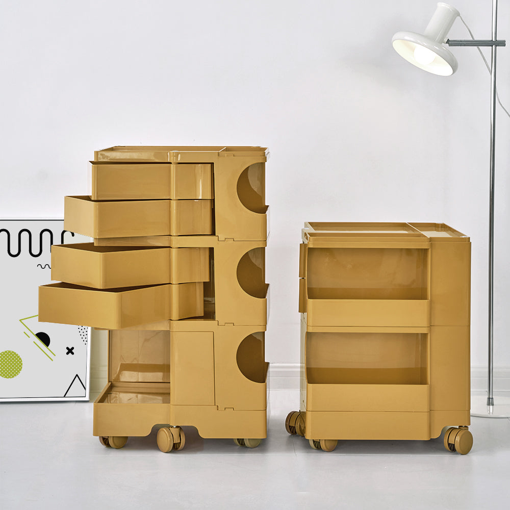 ArtissIn Bedside Table Side Tables Nightstand Organizer Replica Boby Trolley 5Tier Yellow-Furniture &gt; Living Room - Peroz Australia - Image - 9
