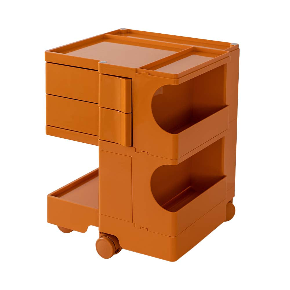 ArtissIn Bedside Table Side Tables Nightstand Organizer Replica Boby Trolley 3Tier Orange-Furniture &gt; Living Room - Peroz Australia - Image - 1