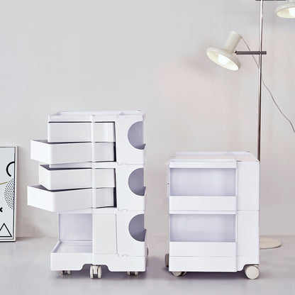 ArtissIn Bedside Table Side Tables Nightstand Organizer Replica Boby Trolley 3Tier White-Bedside Tables - Peroz Australia - Image - 9