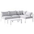 Gardeon 4-Seater Aluminium Outdoor Sofa Set Lounge Setting Table Chair Furniture-Furniture > Outdoor-PEROZ Accessories