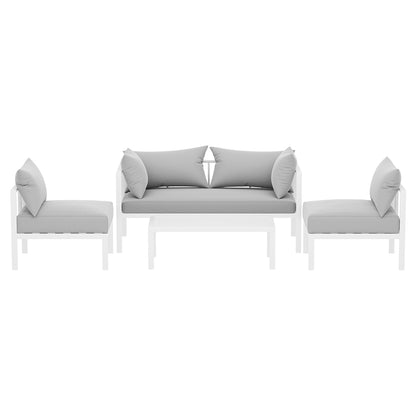 Gardeon 4-Seater Aluminium Outdoor Sofa Set Lounge Setting Table Chair Furniture-Furniture &gt; Outdoor-PEROZ Accessories