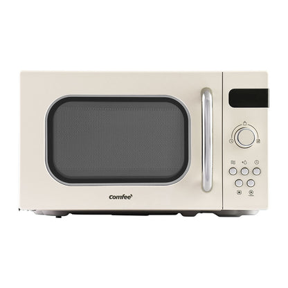 Comfee 20L Microwave Oven 800W Countertop Kitchen 8 Cooking Settings Cream-Appliances &gt; Kitchen Appliances-PEROZ Accessories