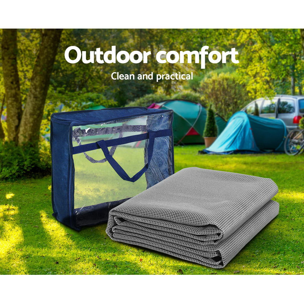 Weisshorn 5 X 2.5M Annex Floor Mat - Grey-Outdoor &gt; Camping-PEROZ Accessories