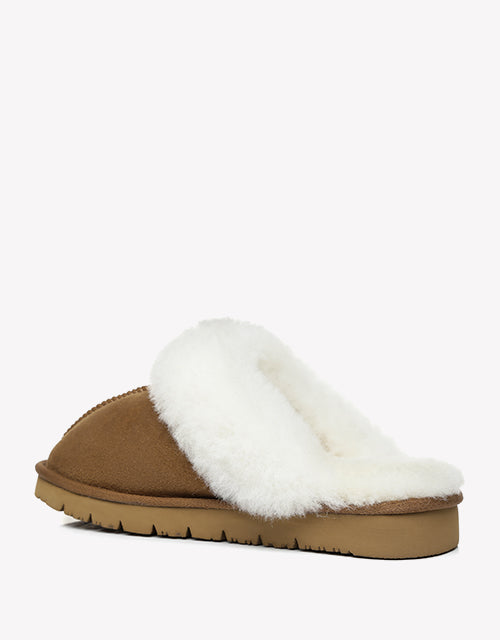 Australian Shepherd Australia Double Faced Sheepskin Wool UGG Unisex Slippers Hedy-Slippers-PEROZ Accessories