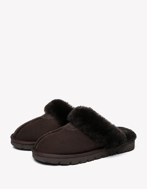 Australian Shepherd Australia Double Faced Sheepskin Wool UGG Unisex Slippers Hedy-Slippers-PEROZ Accessories