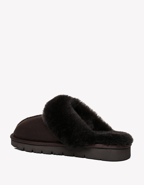 Australian Shepherd Australia Double Faced Sheepskin Wool UGG Unisex Slippers Hedy-Slippers-PEROZ Accessories