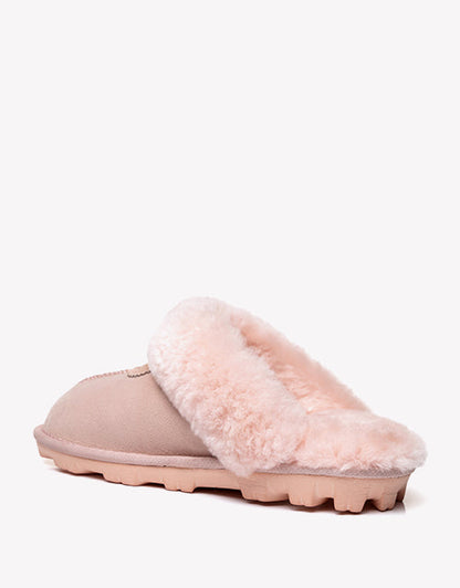 Australian Shepherd Double-Faced Sheepskin UGG Unisex Slippers Waffle Scuff Water Resistant-Slippers-PEROZ Accessories