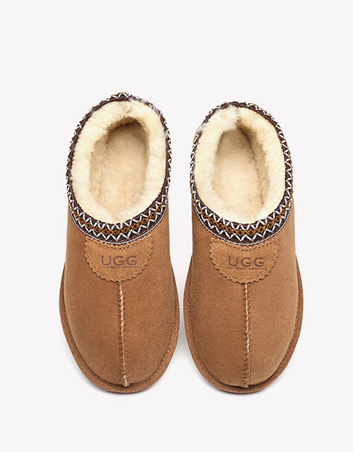 Australian Shepherd Unisex Ankle UGG Slippers Venus Double Face Sheepskin Home Slippers-Slippers-PEROZ Accessories