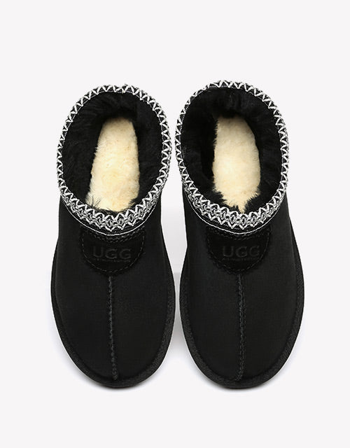 Australian Shepherd Unisex Ankle UGG Slippers Venus Double Face Sheepskin Home Slippers-Slippers-PEROZ Accessories