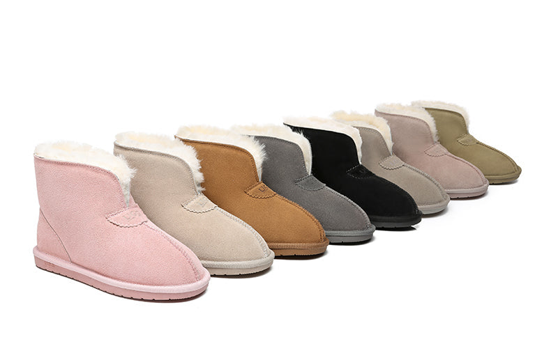 Australian Shepherd UGG Unisex Ankle Wool Parker Slipper Boots-Slippers-PEROZ Accessories