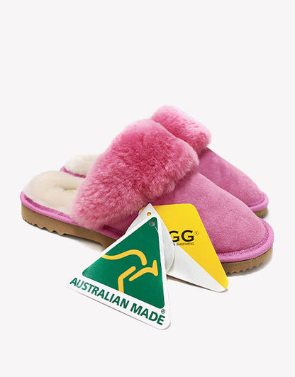 Australian Shepherd Ladies Scuff Australian Made UGG Slippers-Slippers-PEROZ Accessories