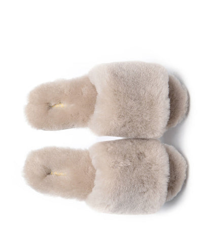 UGG Australian Sherpherd Fluffy Slides Hailey UGG Slide Slipper-Slippers-PEROZ Accessories