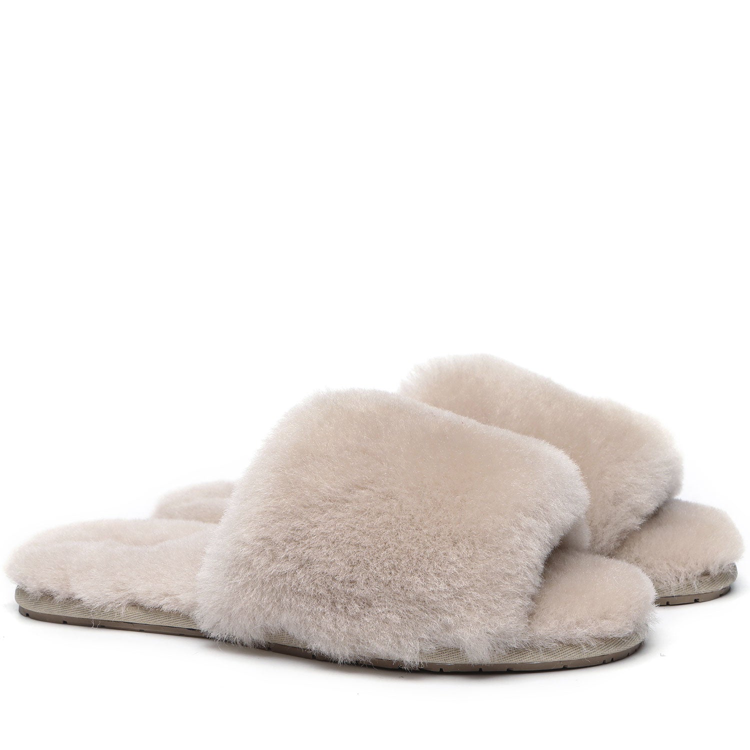 UGG Australian Sherpherd Fluffy Slides Hailey UGG Slide Slipper-Slippers-PEROZ Accessories