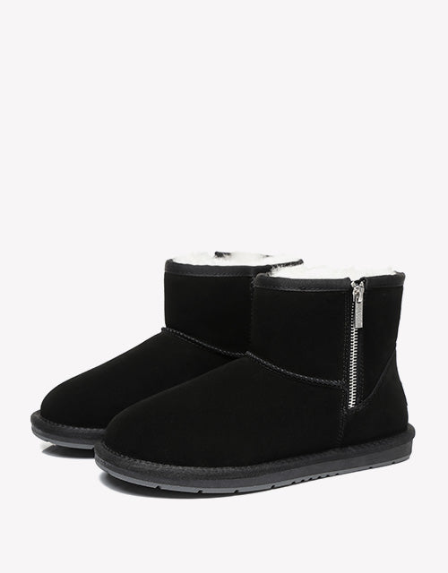 Australian Shepherd Mini Zipper UGG Boots-Boots-PEROZ Accessories