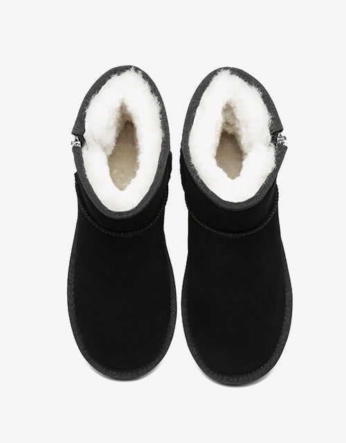 Australian Shepherd Mini Zipper UGG Boots-Boots-PEROZ Accessories