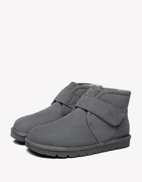 Australian Shepherd AS Unisex Sheepskin Ankle Ugg Boots Dylan-Boots-PEROZ Accessories