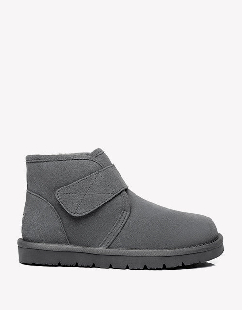 Australian Shepherd AS Unisex Sheepskin Ankle Ugg Boots Dylan-Boots-PEROZ Accessories