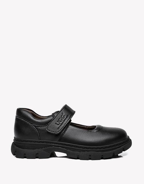 Australian Shepherd Chris Kids Leather School Shoes with Removable Insole-School Shoes-PEROZ Accessories