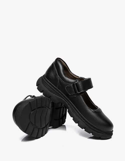 Australian Shepherd Chris Kids Leather School Shoes with Removable Insole-School Shoes-PEROZ Accessories