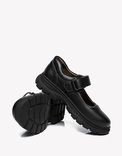 Australian Shepherd Chris Kids Leather School Shoes with Removable Insole-School Shoes-PEROZ Accessories