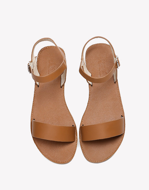 Australian Shepherd AS Women Sandal Dolly Buckle Sling Back Slides Sandals-Sandals-PEROZ Accessories