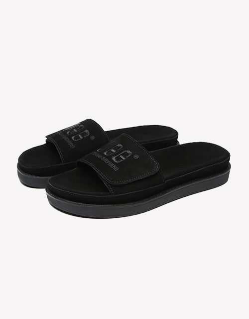 Australian Shepherd Women Slides Suede Gina-Slides-PEROZ Accessories