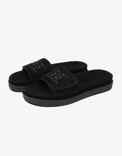 Australian Shepherd Women Slides Suede Gina-Slides-PEROZ Accessories