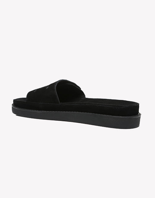 Australian Shepherd Women Slides Suede Gina-Slides-PEROZ Accessories
