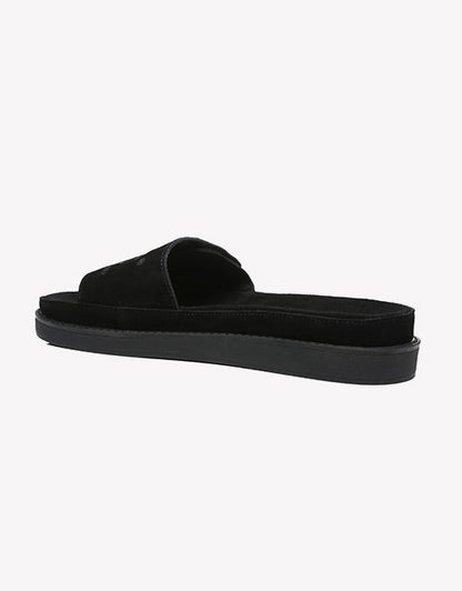 Australian Shepherd Women Slides Suede Gina-Slides-PEROZ Accessories