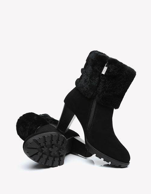 Australian Shepherd UGG Boots Women Shearling Heels Style Candice-Boots-PEROZ Accessories