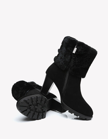 Australian Shepherd UGG Boots Women Shearling Heels Style Candice-Boots-PEROZ Accessories