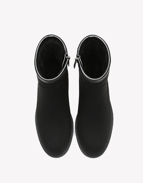 Australian Shepherd UGG Rainboots, Shearling Ankle Gumboots Women Vinia With Wool Insole-Boots-PEROZ Accessories