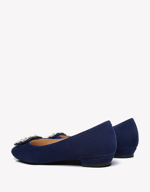 Australian Shepherd AS UGG Women Leather Ballet Flats Isabella-Boots-PEROZ Accessories