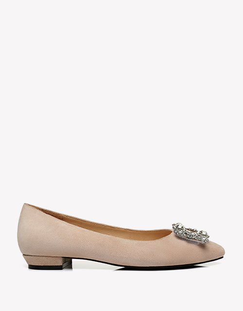 Australian Shepherd AS UGG Women Leather Ballet Flats Isabella-Boots-PEROZ Accessories