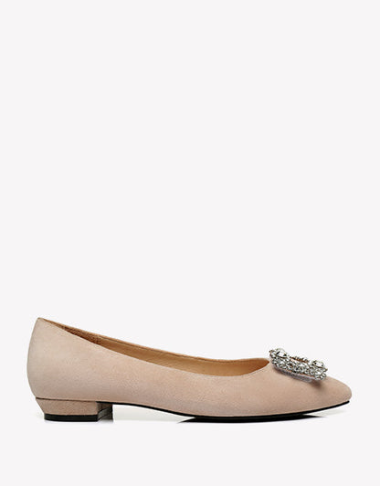 Australian Shepherd AS UGG Women Leather Ballet Flats Isabella-Boots-PEROZ Accessories