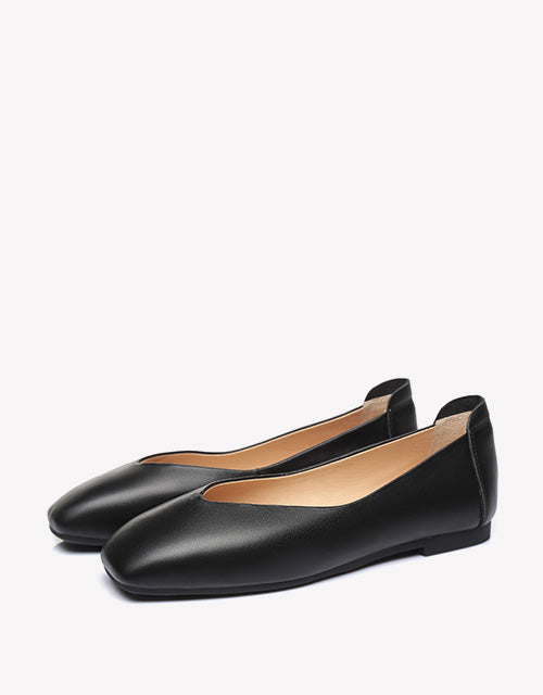 Australian Shepherd UGG Women Leather Ballet Flats Linda-Flats-PEROZ Accessories