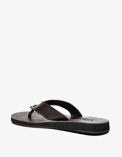 Australian Shepherd Murphy Unisex Leather Slides Thong-Slides-PEROZ Accessories