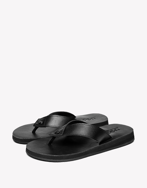 Australian Shepherd Murphy Unisex Leather Slides Thong-Slides-PEROZ Accessories