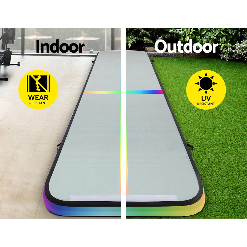 Everfit 5X1M Air Track Inflatable Tumbling Mat Gymnastics Yoga Mat-Sports &amp; Fitness &gt; Fitness Accessories-PEROZ Accessories