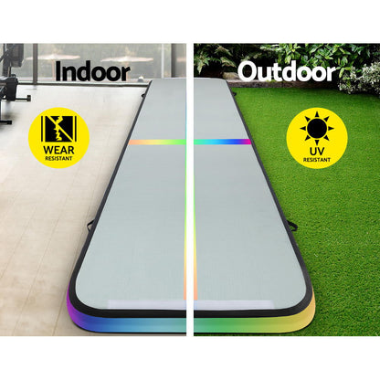 Everfit 5X1M Air Track Inflatable Tumbling Mat Gymnastics Yoga Mat-Sports &amp; Fitness &gt; Fitness Accessories-PEROZ Accessories