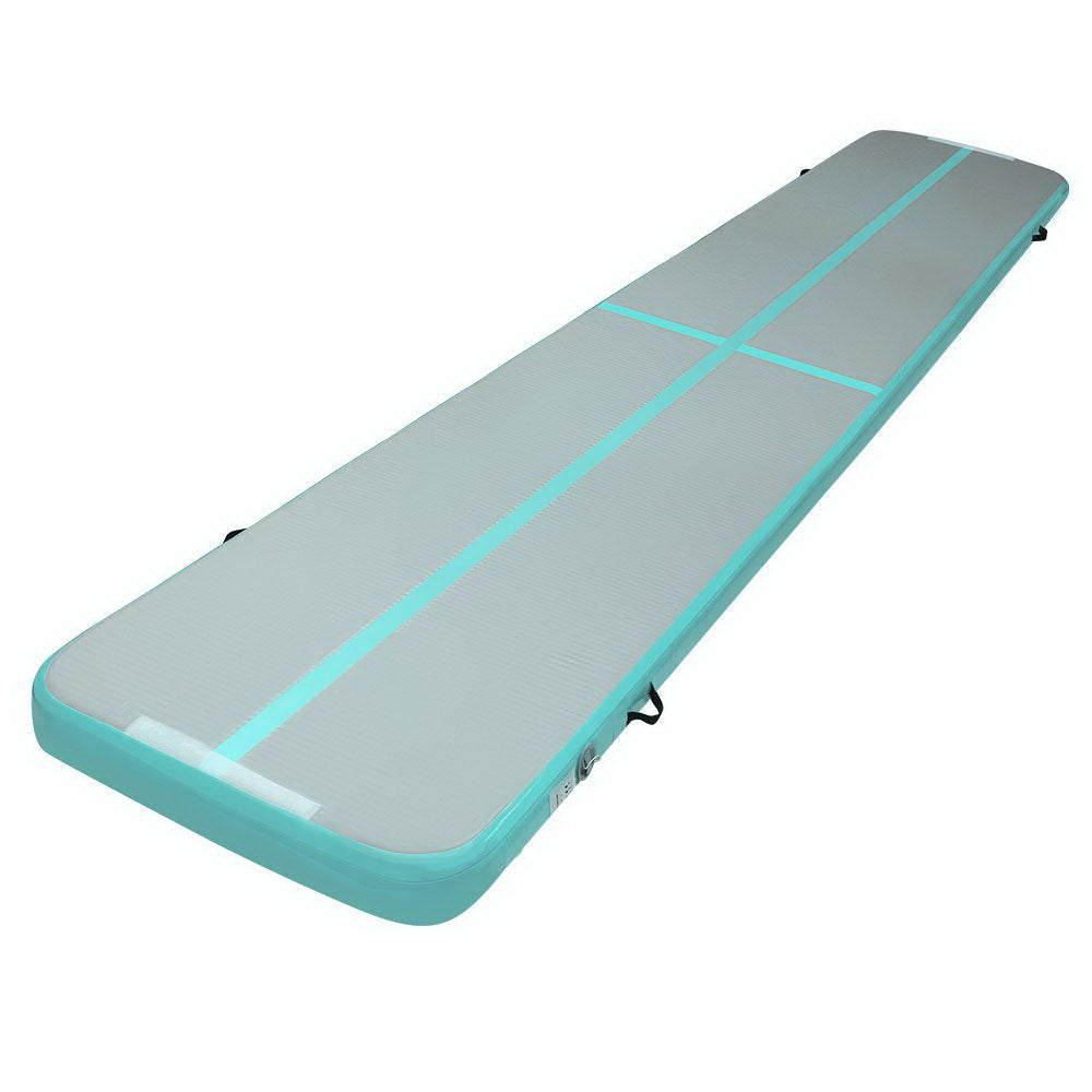 Everfit GoFun 5X1M Inflatable Air Track Mat Tumbling Floor Home Gymnastics Green-Sports &amp; Fitness &gt; Fitness Accessories-PEROZ Accessories