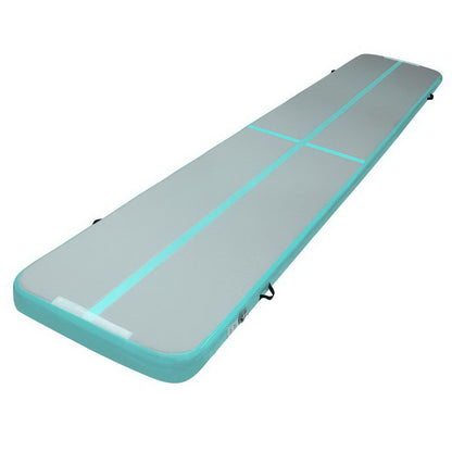 Everfit GoFun 5X1M Inflatable Air Track Mat Tumbling Floor Home Gymnastics Green-Sports &amp; Fitness &gt; Fitness Accessories-PEROZ Accessories