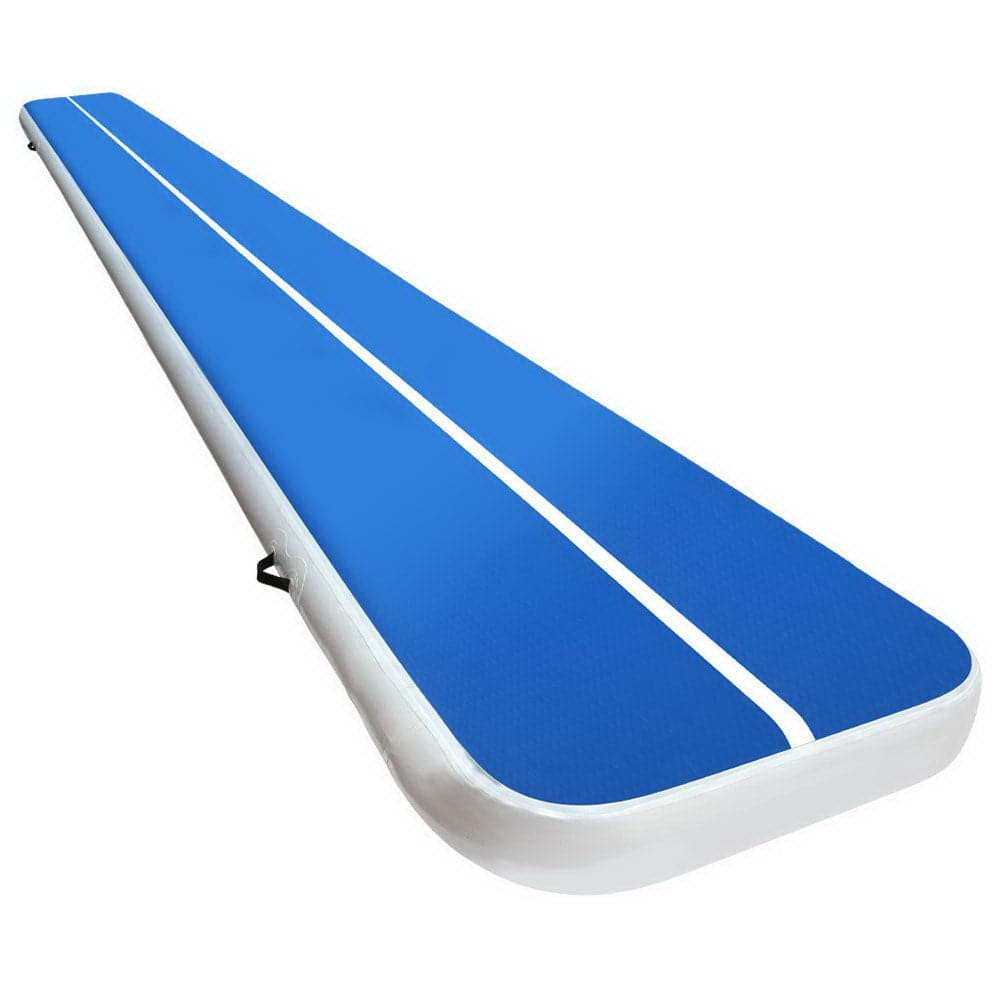 6m x 1m Inflatable Air Track Mat 20cm Thick Gymnastic Tumbling Blue And White-Sports &amp; Fitness &gt; Fitness Accessories-PEROZ Accessories