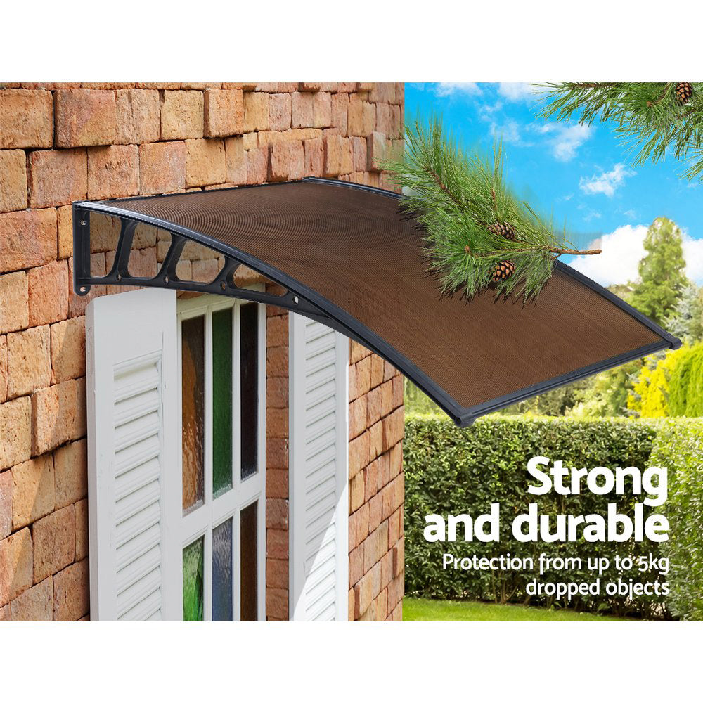 Instahut Window Door Awning Door Canopy Outdoor Patio Cover Shade 1.5mx4m DIY BR-Home &amp; Garden &gt; Shading-PEROZ Accessories
