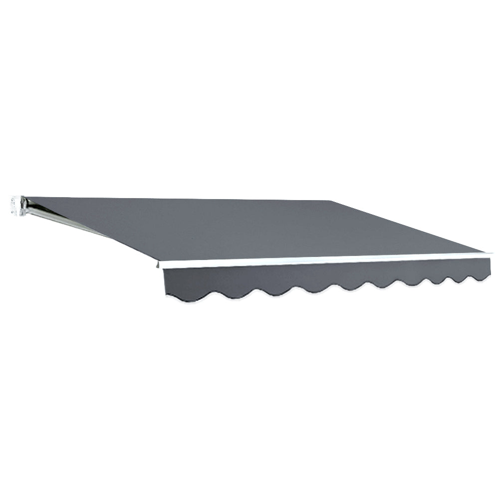 Instahut Folding Arm Awning Outdoor Awning Retractable Sunshade 2.5Mx2M Grey-Home &amp; Garden &gt; Shading-PEROZ Accessories